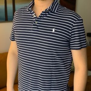 Polo Ralph Lauren striped navy polo